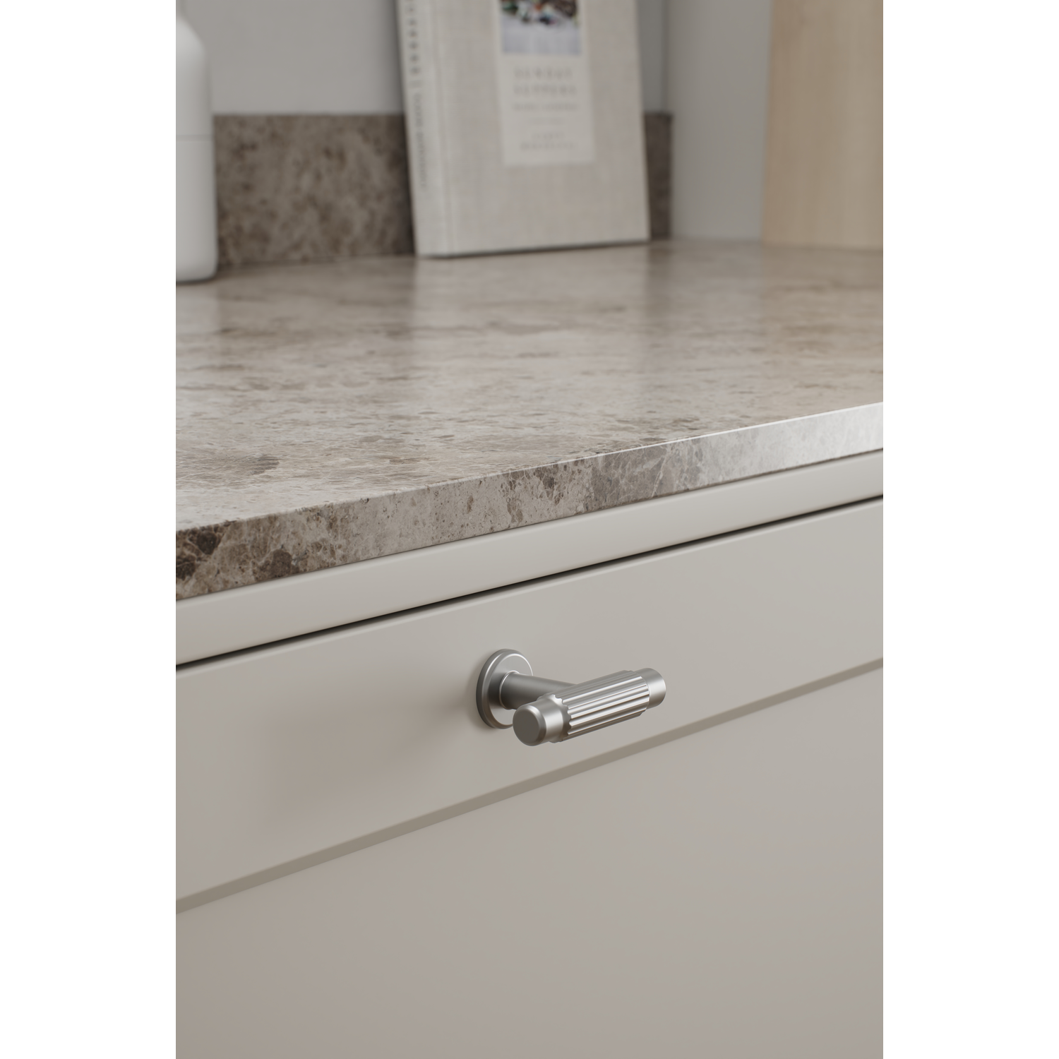 T-knop VILLA T 50x34x20 zamak rvs-look